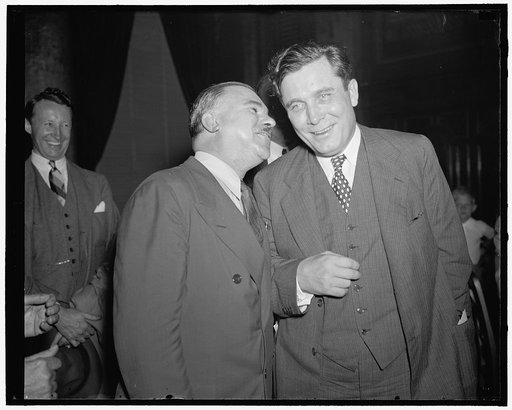 Wendell Wilkie, right