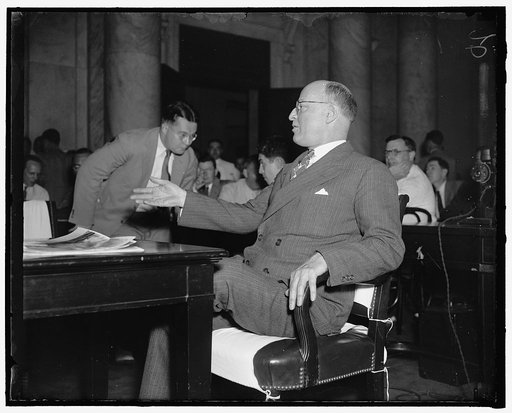 Washington, D.C., June 24. The "Apparent Policy" of the C.I.O. is to "rule or ruin American industry", Tom Girdler, board chairman of the Republic Steel Corporation, told the Senate Post Office Committee today, 6/24/37