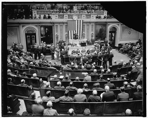 Special session convenes. Washington, D.C., Nov. 15. Immediately after the gavel fell and prayer was offered opening the special session in the House Speaker William B. Bankhead administered the oath to the new members, 11/15/37