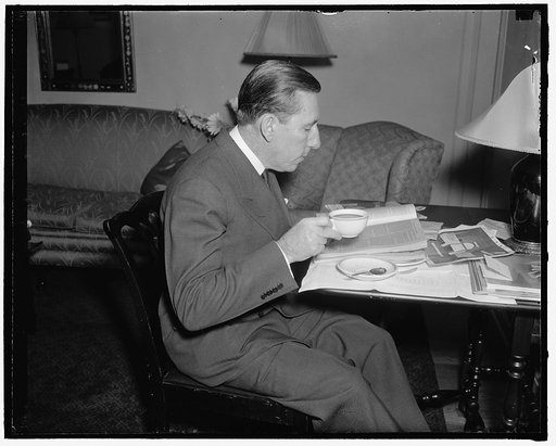 Florida Senator. Washington, D.C., Jan. 29. Senator Claude A. Pepper, Democrat of Florida, who is one of the leaders in the current Filibuster against the Anti-lynching bill in the Senator [i.e. Senate], 1/29/38