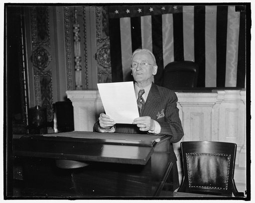 Will pinch-hit for president. Washington, D.C., Nov. 12. A.E. Cheffee, veteran Reading Clerk of the House, will read President Roosevelt's message to the House members when the Special Session convenes. Chaffee has been a House employee for 33 years, the last 19 as Reading Clerk, 11/12/37