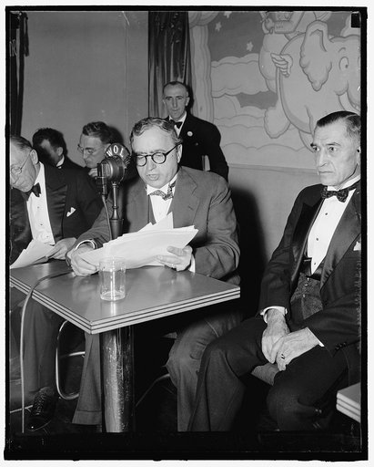 Mathew Wall, National Chairman, Labor's Committee for Civilian Relief in China. Cavalcade of Labor broadcast for Chester Wright