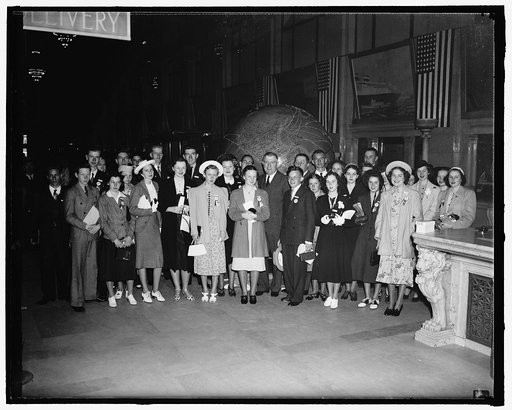 National Airmail essay winners. Wash., DC Post Office, 5/16/38