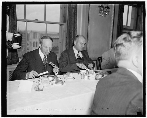 Newsmen dine French Ambassador. Washington, D.C., May 13. French Ambassador Georges Bonnet apparently enjoyed his lunch today at the National Press Club where he was a guest of the members. In a short speech following the luncheon Ambassador Bonnet defended the Franco-Soviet military alliance as a f