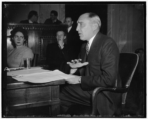 Jay C. Hormel, Austin, Minn., packer, before Senate Unemployment Comm.