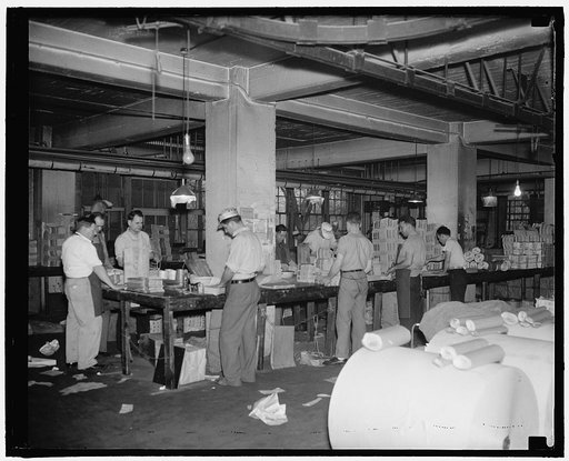 Labor paper mail room, 10 Indep. Ave., S.W.