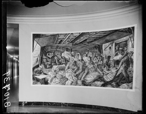 Post Office Dept. Mural, file mural
