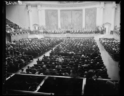 Official opening of the conference. Washington, D.C., Sept. 7. Photo shows a general view of the auditorium for the official opening of the Third World Power Conference held in Washington, D.C.