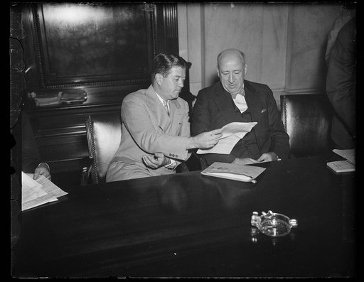 Robert M. La Follette, Jr., left