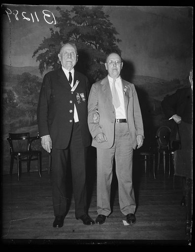 Wm. Ruhe Commander-in-chief of G.A.R. and son, Carl Ruhe, of Wilkinsburg, Pa.