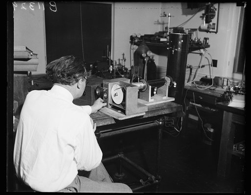 Dr. O.H. Gish and machine used on the gondola