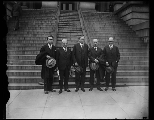 Hoover and new Polish Amb. Mr. Willys [State, War and Navy Building, Washington, D.C.