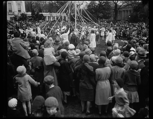 May pole at White House, Washington, D.C.