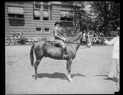 Woman on horseback