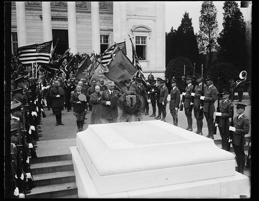 Gen. Chas. P. Summerall Chief of Staff at Tomb of Unknown Soldier