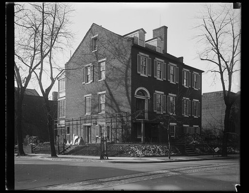 May be Senator's new home. Dame rumor says Senator Morrow of New Jersey has leased this Washington residence, simple and unpretentious in appearance, passing up the many beautiful mansions available to him in the Capital. It is located at 31st Street and Dumbarton Avenue and near the home of Justice