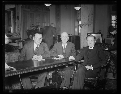 Protestant, Catholic, and Jewish leaders meet in Washington to assist jobless. The problem of unemployment is not only economic, but ethical and moral as well, and responsibility for its solution rests upon the whole American people. President Hoover was advised today by a delegation representing th