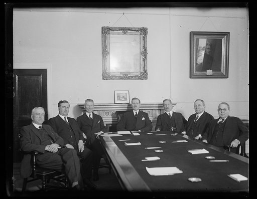 Meeting of commission to study methods of removing profits from war. The commission, recently created by Congress, to study methods fro removing profits from war, and for effecting an equitable distribution of the burdens of war, held its first meeting today in the office of the Secretary of War, Pa