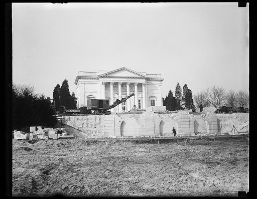 Construction at Arlington National Cemetery, Arlington, Virginia