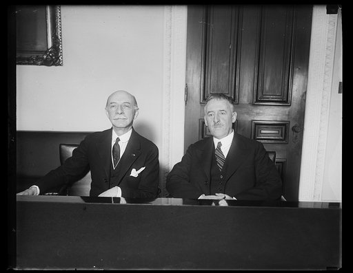 Henry L. Stimson, right