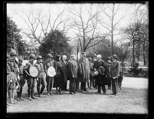 Group; includes Herbert Hoover and Ray Wilbur. White House, Washington, D.C.