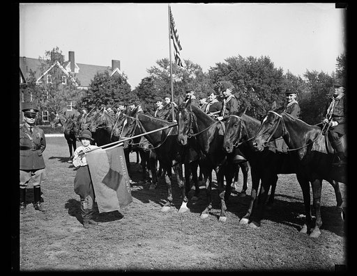 Boy Scouts on horseback