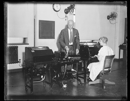 Weather map to be rushed to airports by teletype. Transmittal of weather maps over specially adapted teletypewriter machines, each of which is equipped with type symbols similar to those used in the weather maps, will be started in a few weeks by the aeronautics branch of the Department of Commerce 