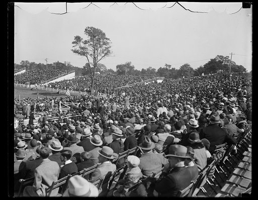Herbert Hoover addressing crowd