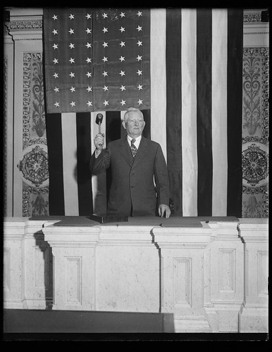 John Nance Garner with gavel