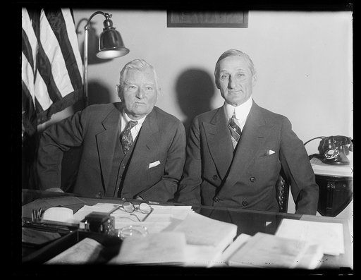 Speaker Garner greets William Gibbs McAdoo