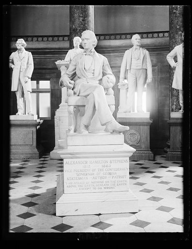 Statue at Capitol of Alexander H. Stephens
