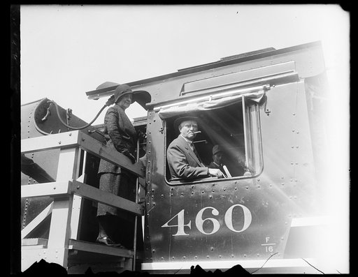 John Nance Garner aboard train