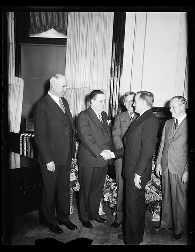 James Farley, left