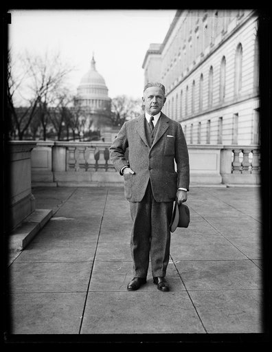 Man, U.S. Capitol in background. Washington, D.C.