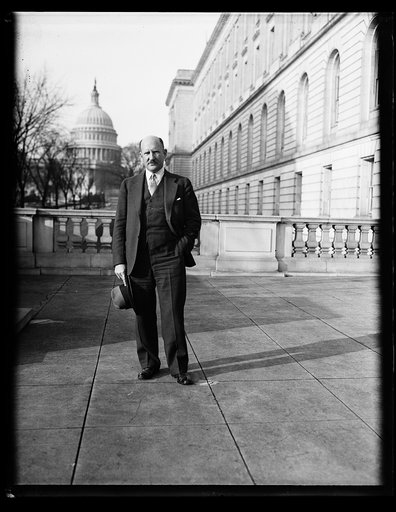 Man, U.S. Capitol in background. Washington, D.C.