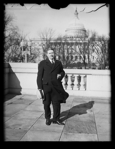 Man, U.S. Capitol in background. Washington, D.C.