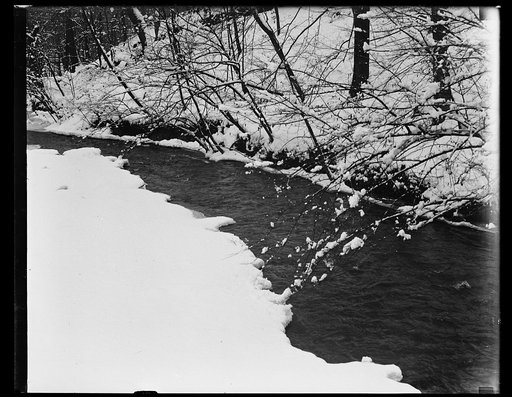 Stream in snow