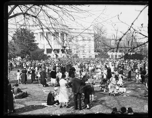Crowd on White House lawn, Washington, D.C.