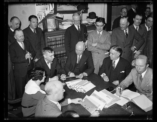Group; James Farley, center