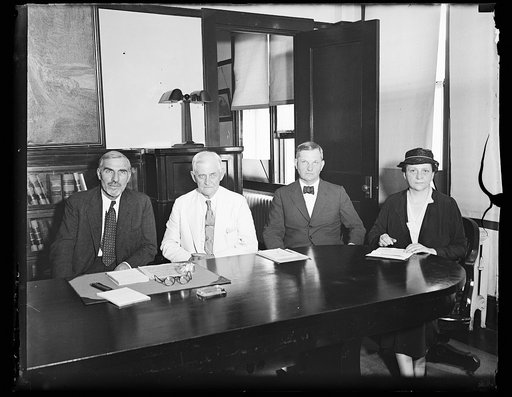 Frances Perkins, right