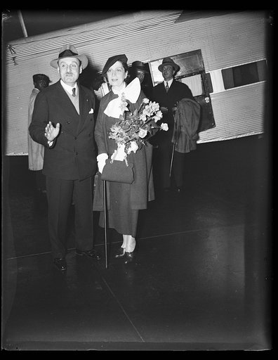 Group at airplane