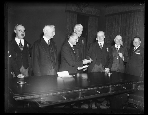 Group: Cordell Hull, 2nd from left