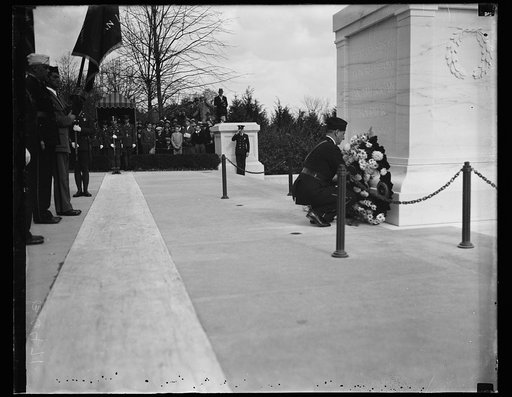 Ceremony at Tomb of the Unknown Soldier, Arlington National Cemetery, Arlington, Virginia