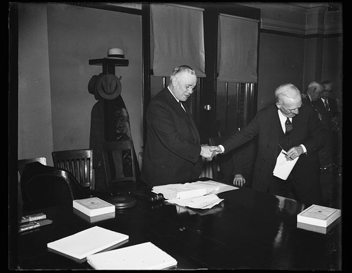 William Green, left