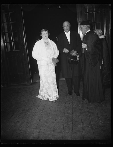 James Farley, center