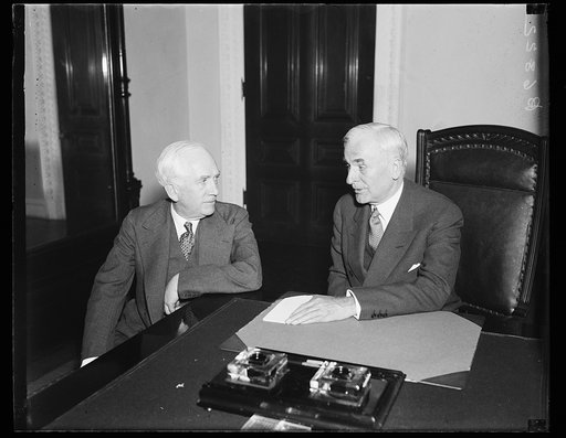 Cordell Hull, right