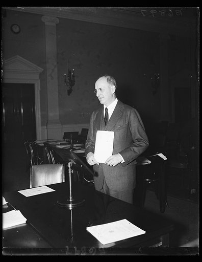 Sec. Henry Morgenthau at congressional hearing. 1/21/35