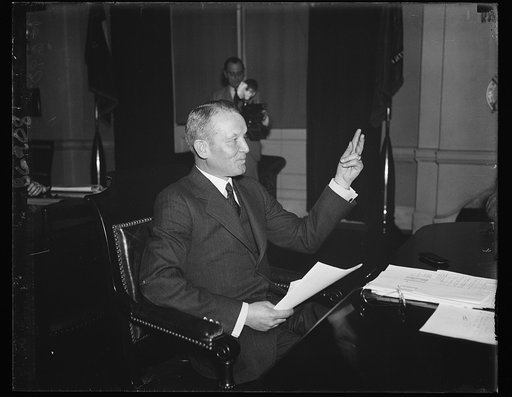 Impatient. Rear Admiral Emory S. Land, Chief of the Navy Department's Bureau of Construction and Repair, told the House Naval Affairs Committee that he was "reasonably satisfied with the progress of naval construction, but impatient to get on with the program." The Congress authorized the building o
