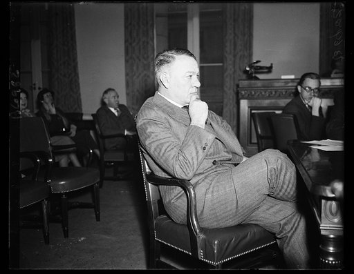 Johnson denies collusive bidding charges. Gen. Hugh S. Johnson denied before the House Military Affairs Committee that he had blinked at collusive budding on the part of shipbuilders while he headed the NRA. 1/26/35