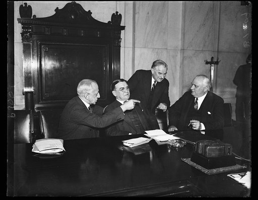 May make cash levy on lynching. These members of the Senate Judiciary Sub-committee considering the Costigan-Wagner Anti-Lynching Bill may report our a piece of legislation calling for a levy of from $2,000 to $10,000 against a county in which a lynching occurs to be paid to relatives of the victim.